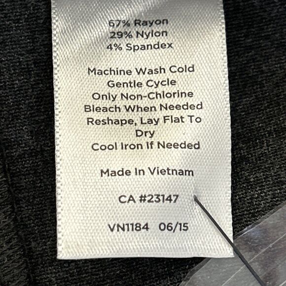 Talbots Women's Size 14W NWT Straight Leg Ponte Knit Pants Full Length Gray - Picture 6 of 8